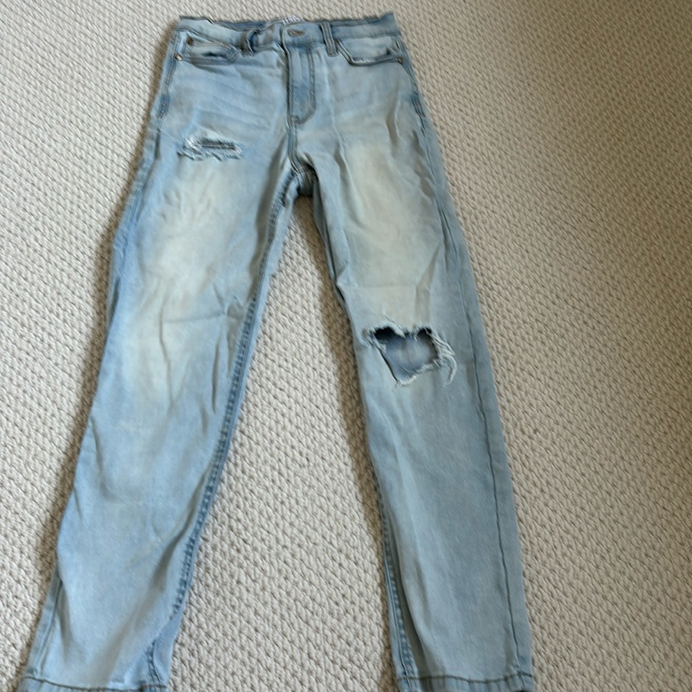 Celebrity pink light wash denim girls jeans